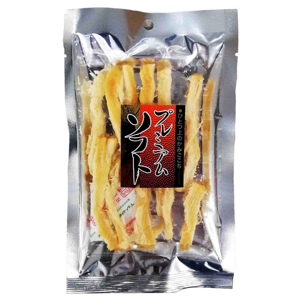 Japanese delicious smoked semi-soft cooked dried squid seafood