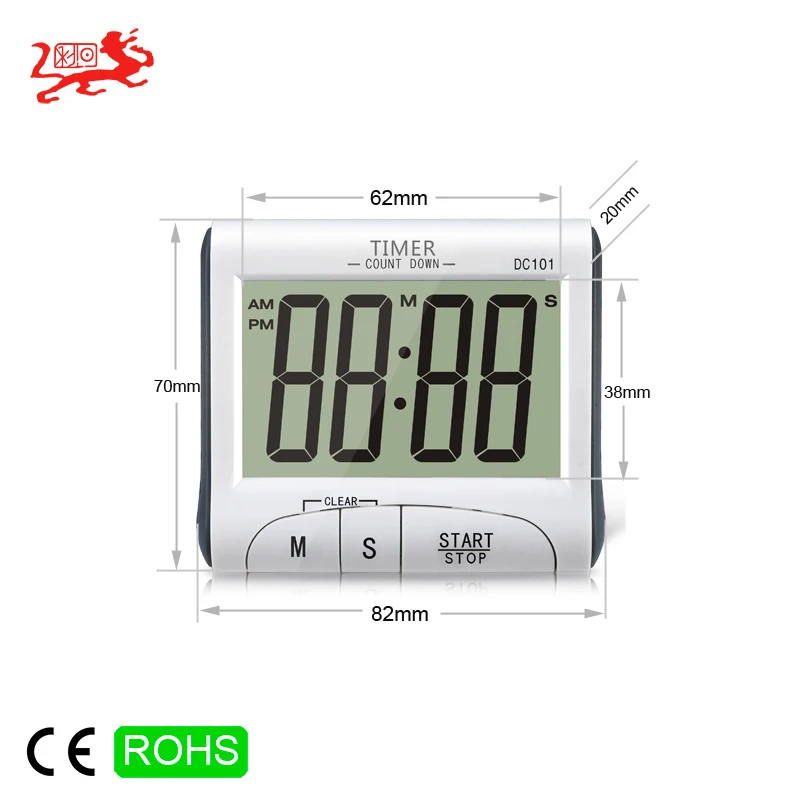 Countdown Portable Table ABS Plastic Mini Digital Cooking Electronic Kitchen Timer