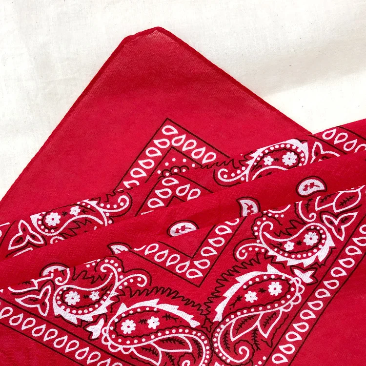 Custom bandana double sided printed paisley bandana 100%cotton custom bandana scarf