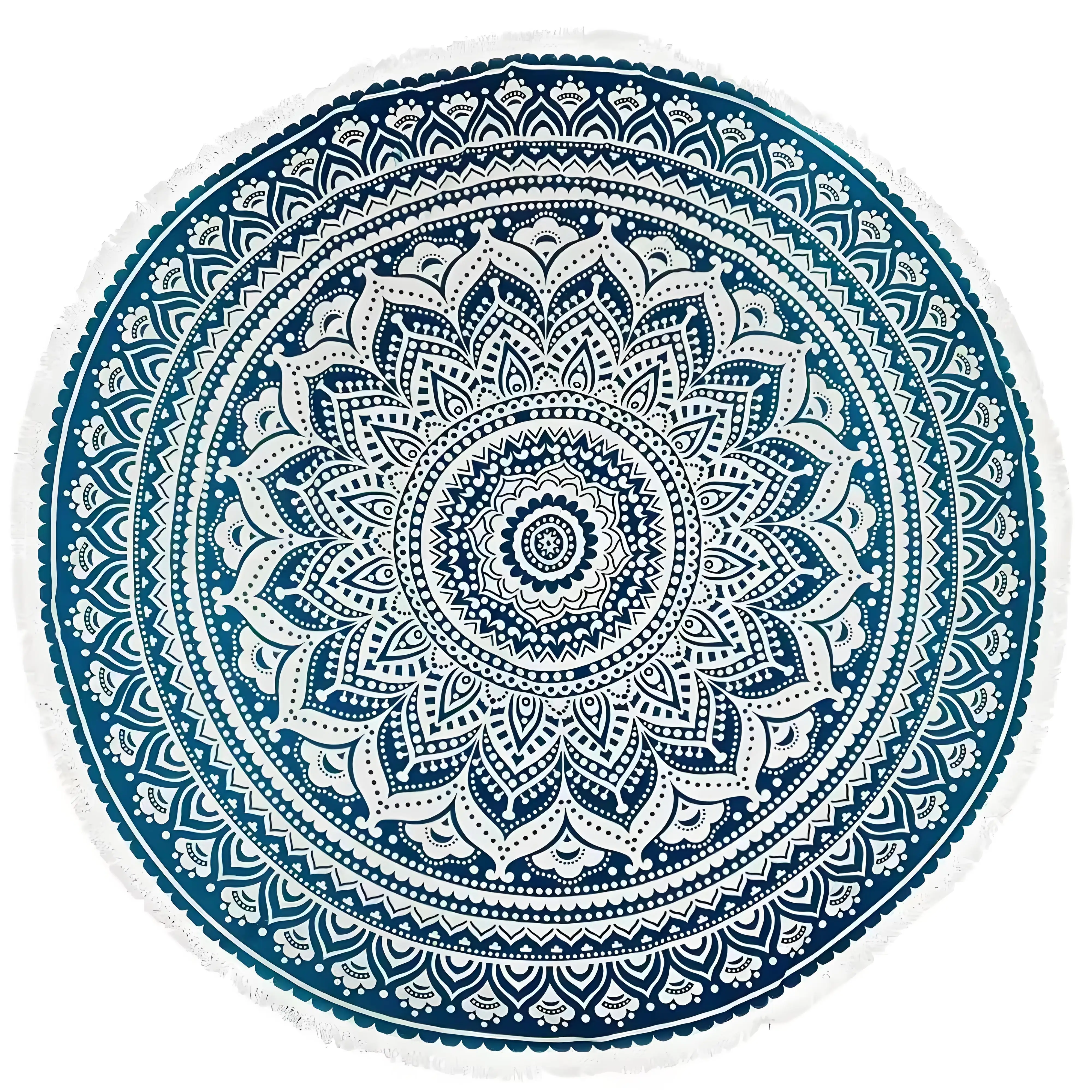 Хлопковое пляжное полотенце Mombre Mandala коврик для йоги пикника 24 дюйма оптовая цена