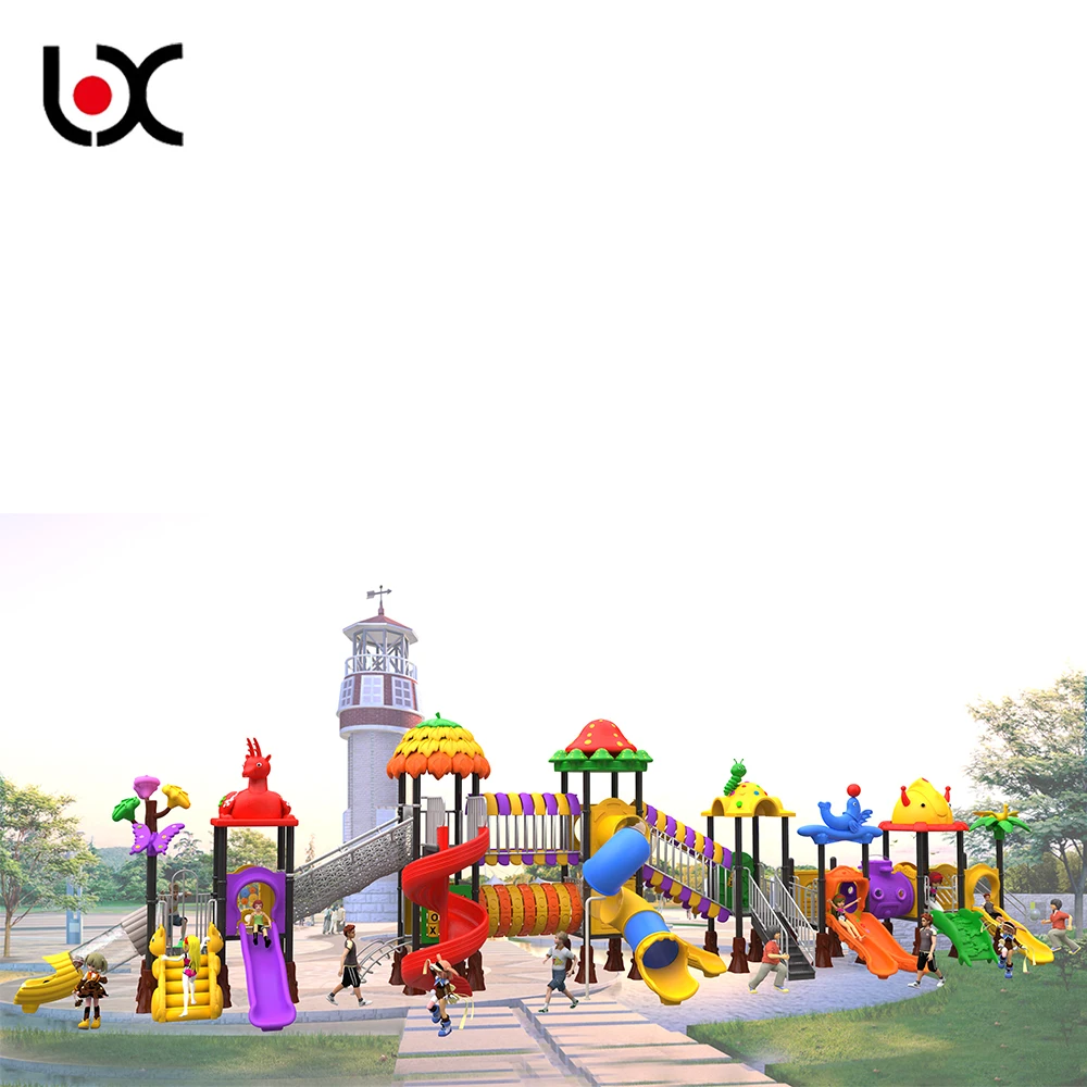 Outdoor amusement equipment Preschool school community plastic large outdoor slide