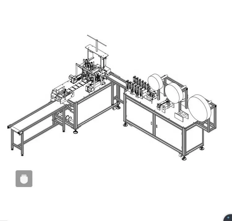 OEM&ODM Factory selling Full automatic flat mask making machine Luxury Flat Folding inner Ear loop Mask Machine