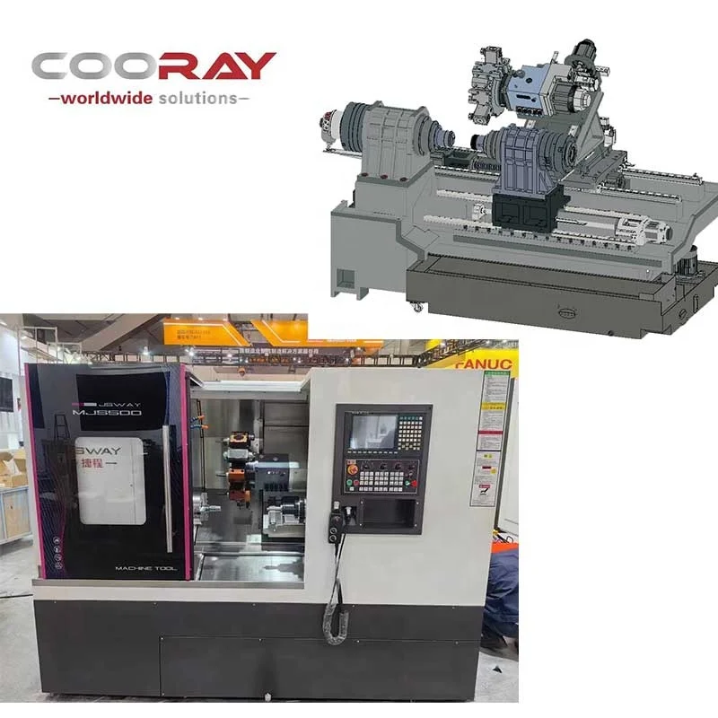 High Quality Build In Y-axis Double Spindle Type Tools CNC Lathe MJS500 Turning And Milling For High-cutting Metal Processing