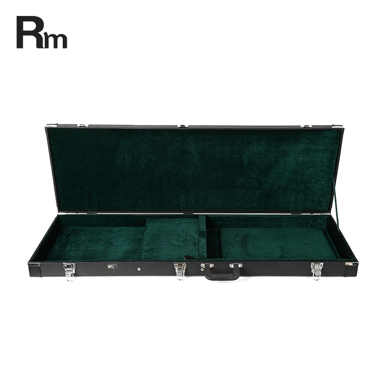 Customer Size Bass Guitar Hard Case  Protective Custom Black LeatherGuitar Case Multi-function Electric Hard Case Guitar