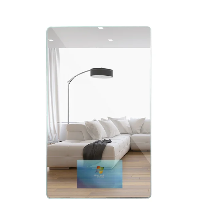 Водонепроницаемые противотуманные зеркала из закаленного стекла с ЖК-дисплеем для уборной Multitouch