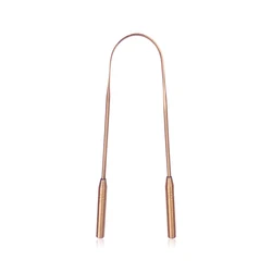 Tongue Scraper kit Personalized customized style material Cleaner metal Blunt Edges Flexible Handle Copper Tongue Scraper