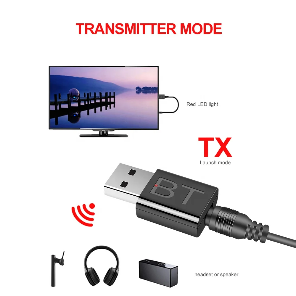 USB Bluetooth 5 0 приемник-передатчик стерео RCA 3 мм AUX для ТВ ПК наушников домашняя стереосистема автомобильное