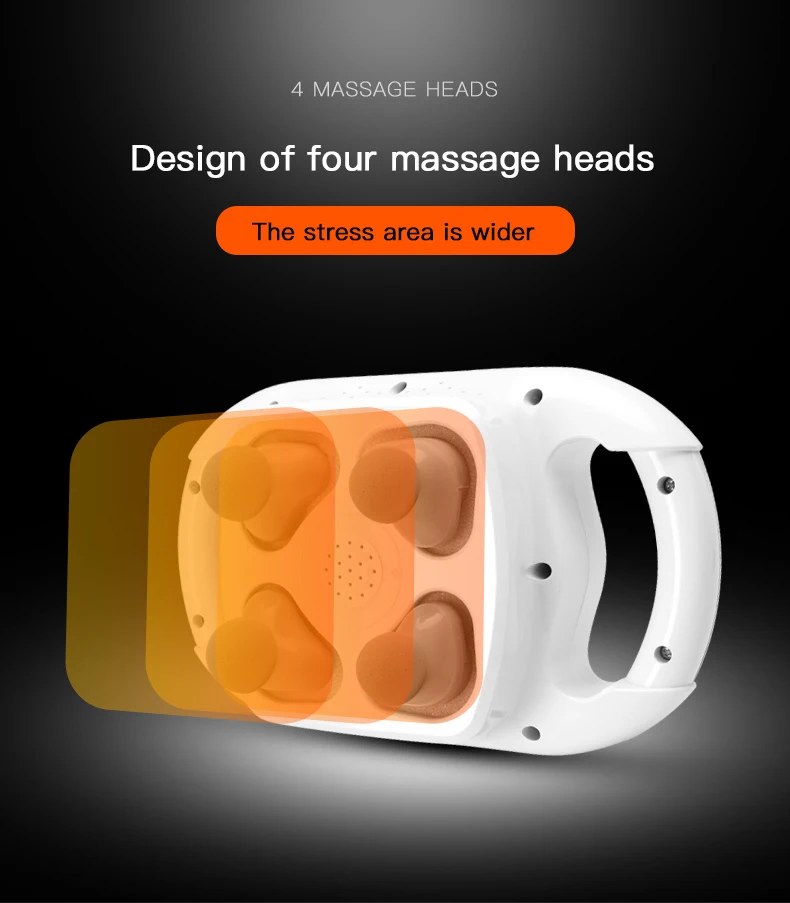 Whole Lower Back Pain Massage Machine With Four Head Masajeador Corporal Body Massager With Ten Modes