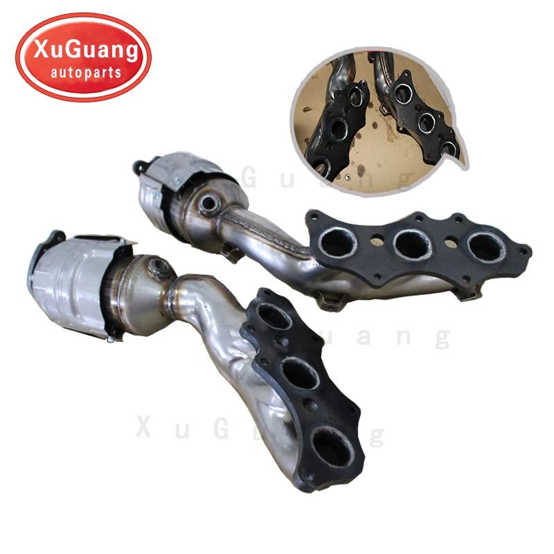 XG-AUTOPARTS прямой покрой 2010-12 Toyota 4runner V6 4.0L подходит для FJ Cruiser выпускной коллектор каталитический преобразователь в сборе