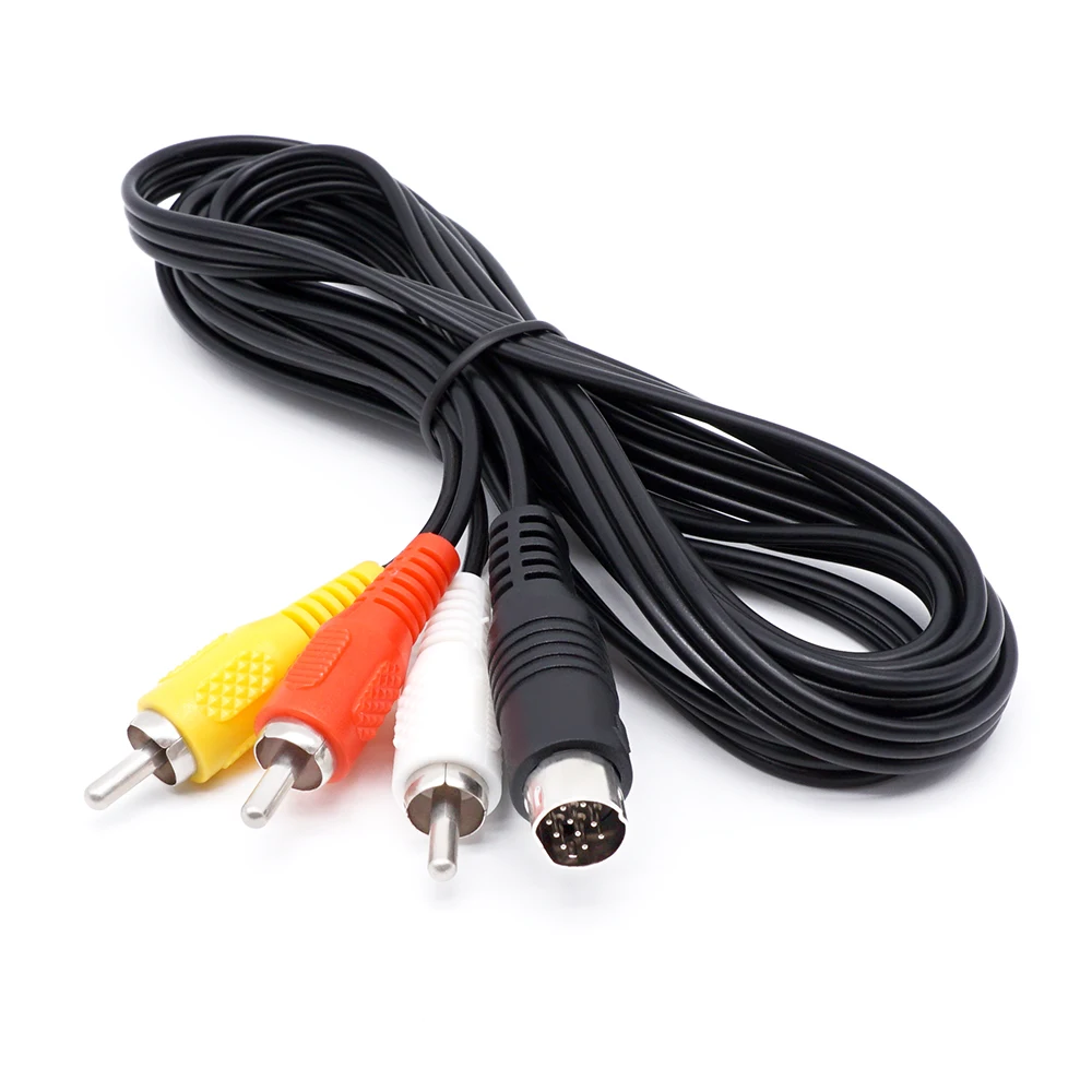 AV Audio Video Cable Composite 3RCA for se ga saturn Console