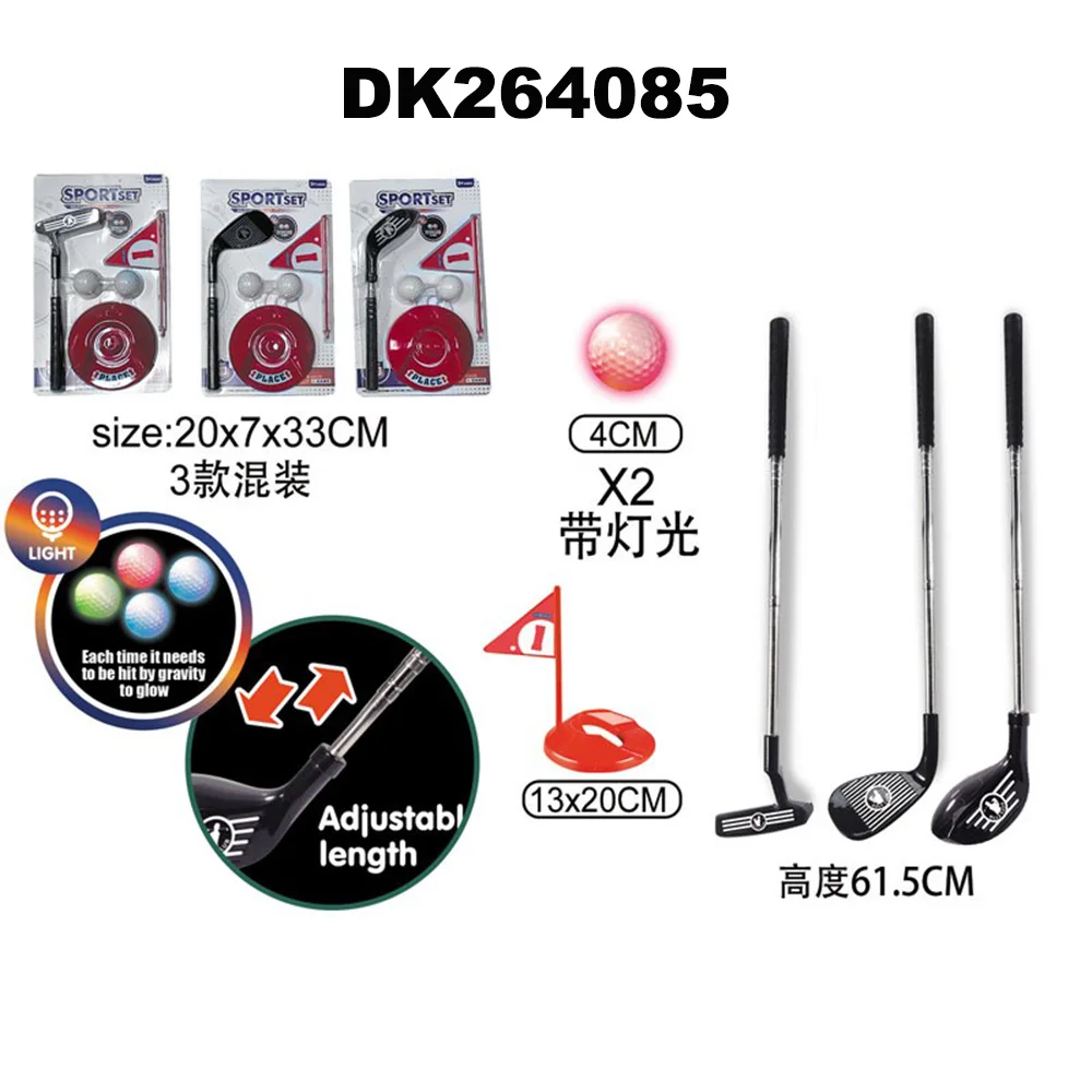 Hot Selling Portable Kids Mini Golf Set Sports Games Golf Toy