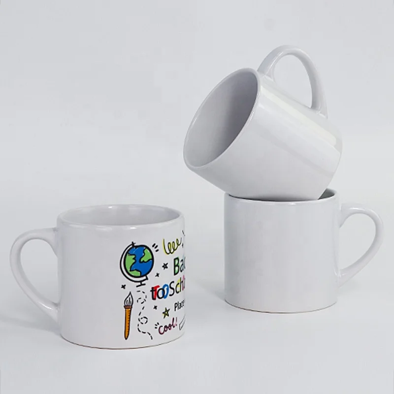 Wholesale 6oz Blank Mini Sublimation Ceramic Mug Supplier Custom Logo Pattern Small Porcelain Coffee Cup For Gift