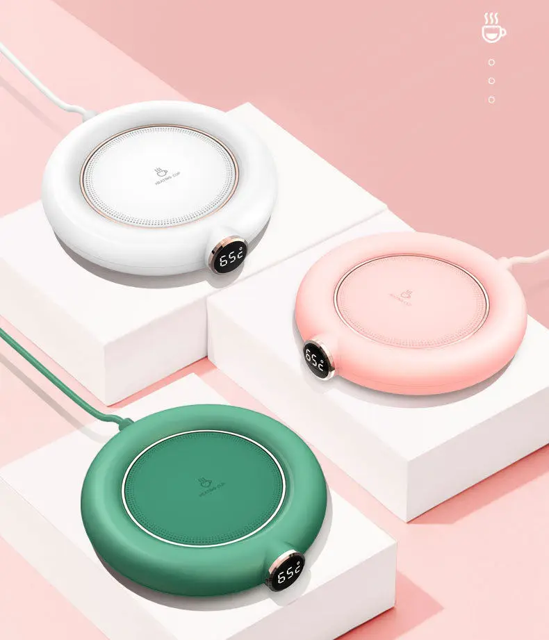 2024 Stock christmas gifts Coffee Mug Warmer With Auto Shut Off For Home Office Desk Use, Heating Plate USB electric cup warmer