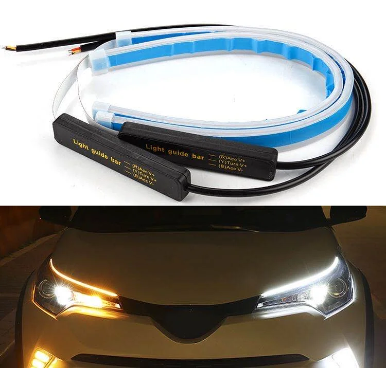 Carolyn Daytime Running Light 60CM Led Strip light Daylight Led Headlight Driving Strips For Cars