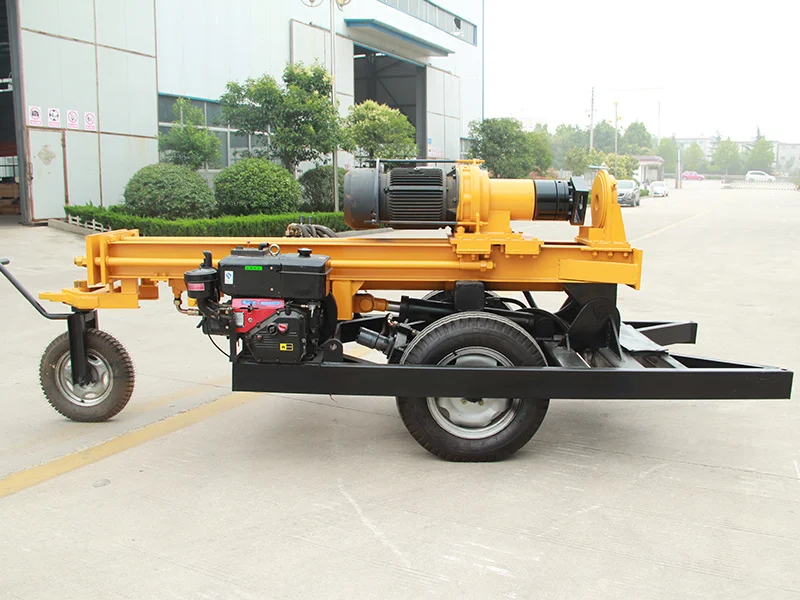 Mini Portable Water Well Drill Efficient Drilling Rig For Water Well Exploration Trailer Mounted Water Well Rig