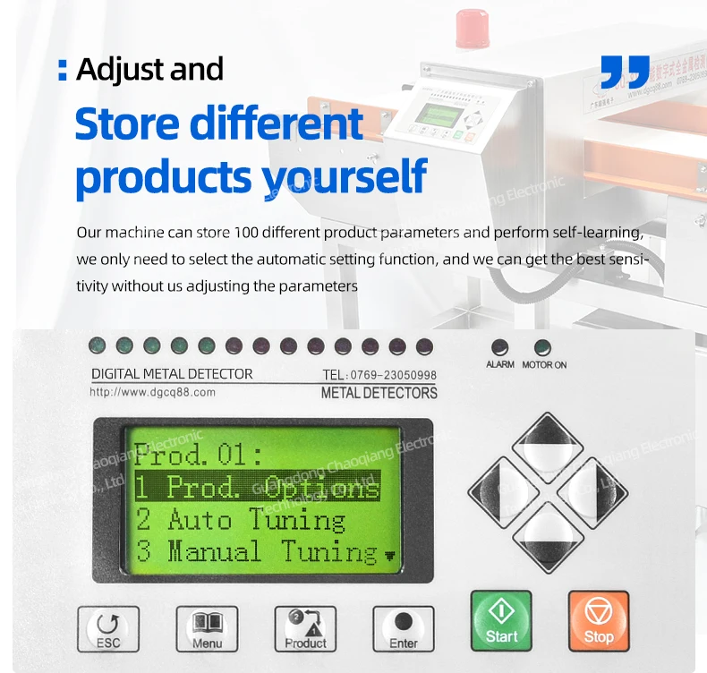 High Sensitivy Self Learning Function Metal Detector De Metales Alimentos Frozen Food Industry Metal Detector With Ce