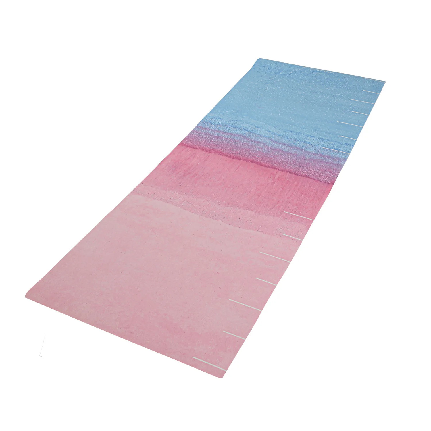 Newly Designed Environmentally PU Polyurethane High Quality Eco Friendly Suede Fitness Floor  Exercise Fitness Non-slip Mat Yoga