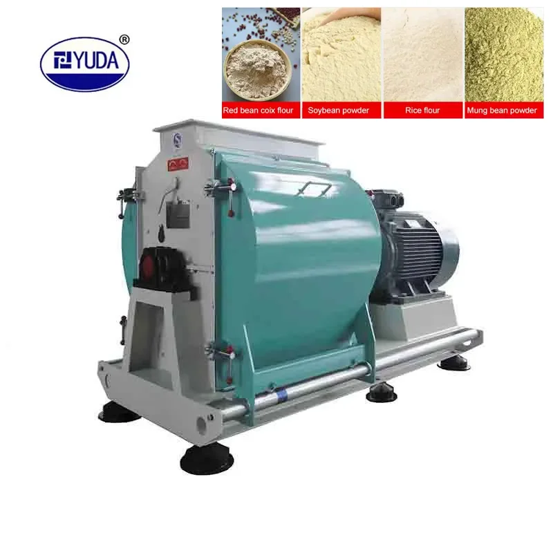 YUDA SFSP56x36 Hammer Mill 3-4 ton/h Factory Grain Rice Maize Wheat Hammer Mill For Animal Feeds Corn Straw Crusher