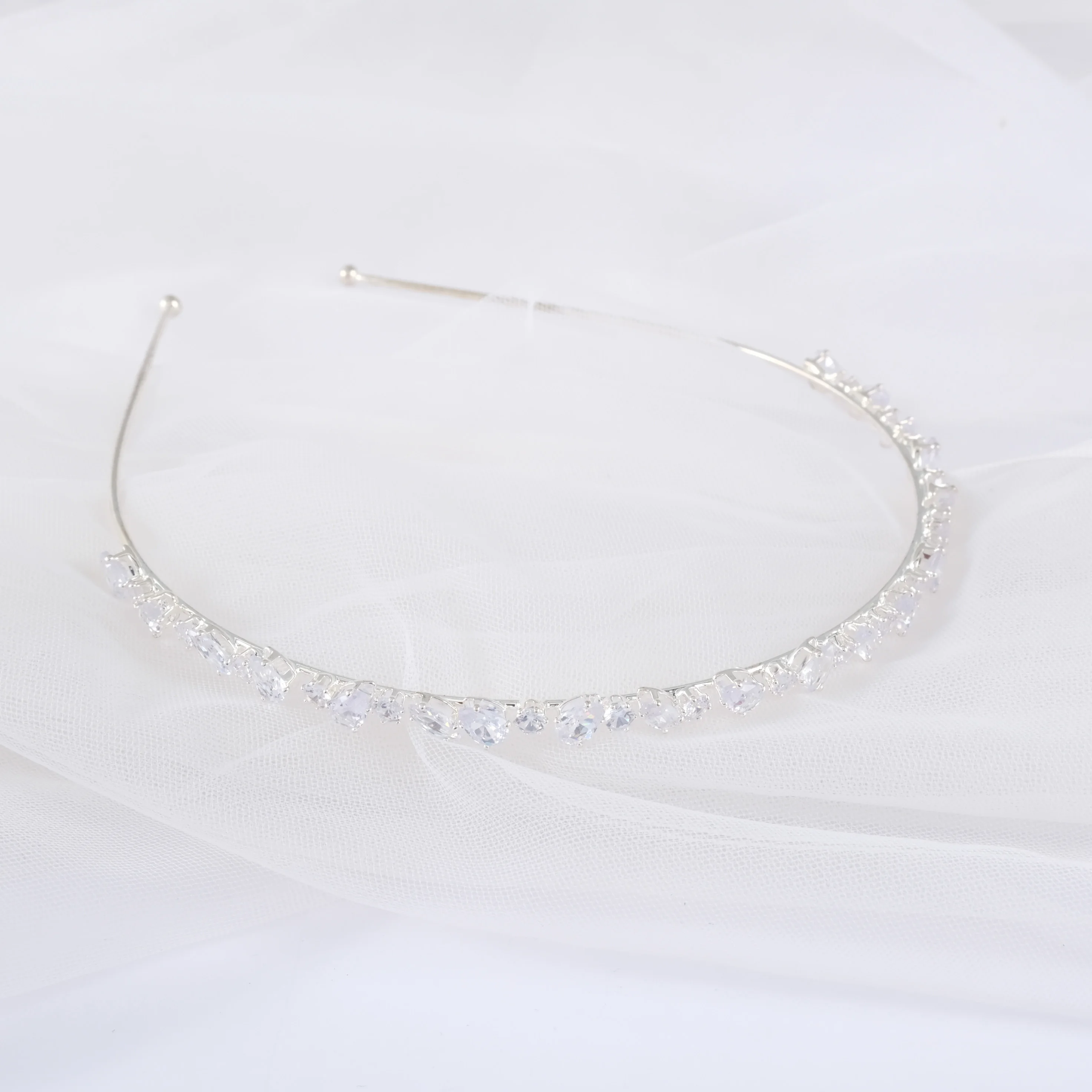 Korea Luxury Double Layer Diamond Diademe High Quality Crystal Bling Zircon Tiaras Wedding Elegant Queens Coronas Hair Accessory
