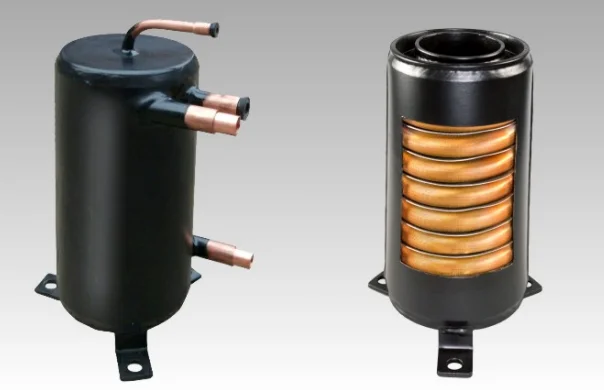 Double-wall pipe heat exchanger use for drinking water of the cooling/heating