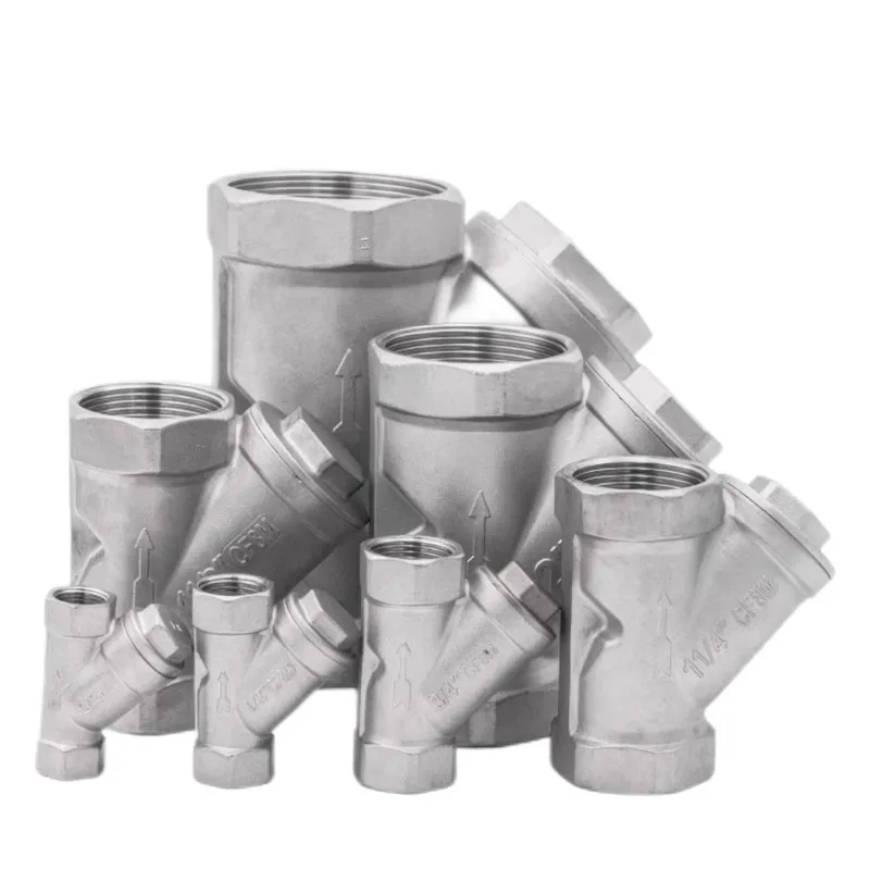 Special price BSPT/NPT pipe filter, stainless steel 201/304/316 thread female thread Y filter