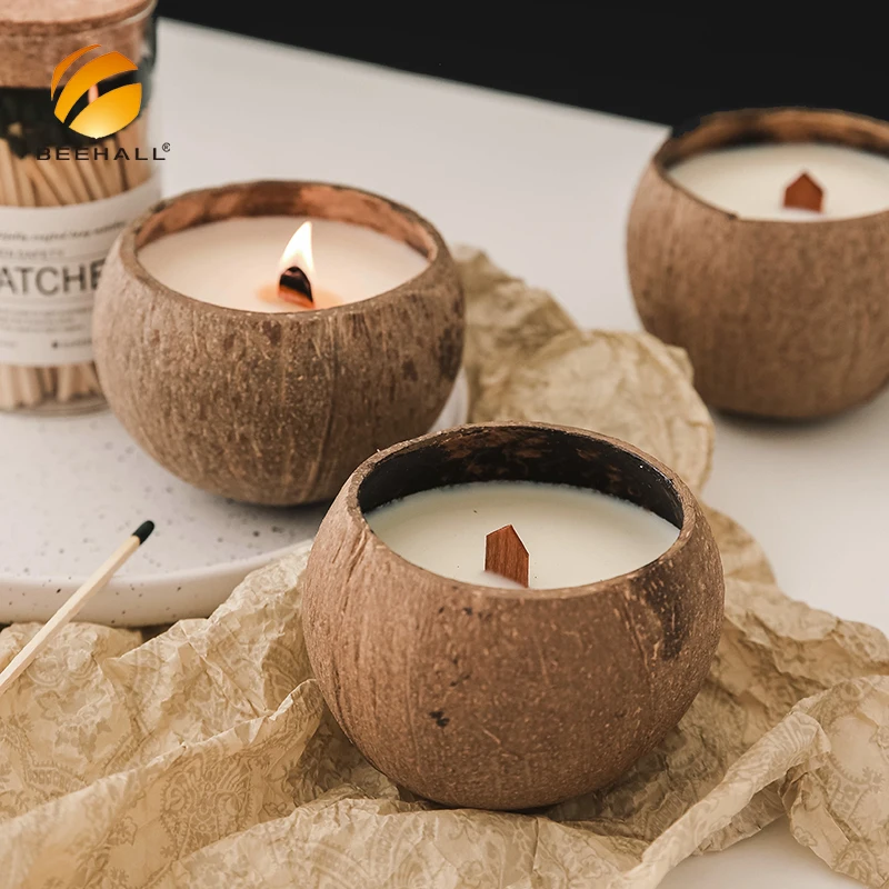 BEEHALL Custom Aromatherapy Private Label Luxury Unique Scented Soy Coconut Candle wax