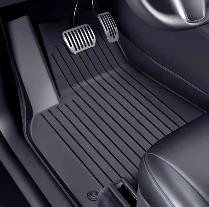 Hot Selling Fully Enclosed Carpet Mat TPE Interior Gadget Foot Pad for Tesla Model 3 3pcs for Floor Position