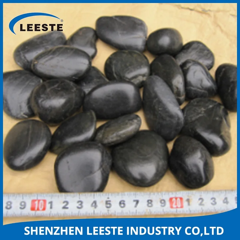 Natural stone black pebble Use for paving / decoration / Landscape
