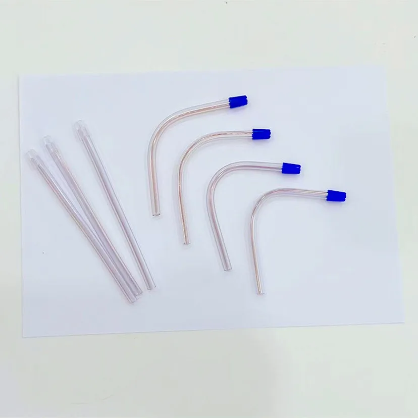 SJ CE High Quality Soft Flexible Removable Valve Tips Dental Suction Ejectors Disposable Saliva Ejectors for Oral Care