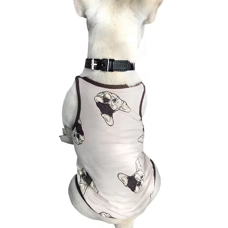 Summer Pet T-shirt Cat Clothes for French Bulldog Chihuahua Match Owner and Dog Clothes Parent-child Dog Pet Clothing