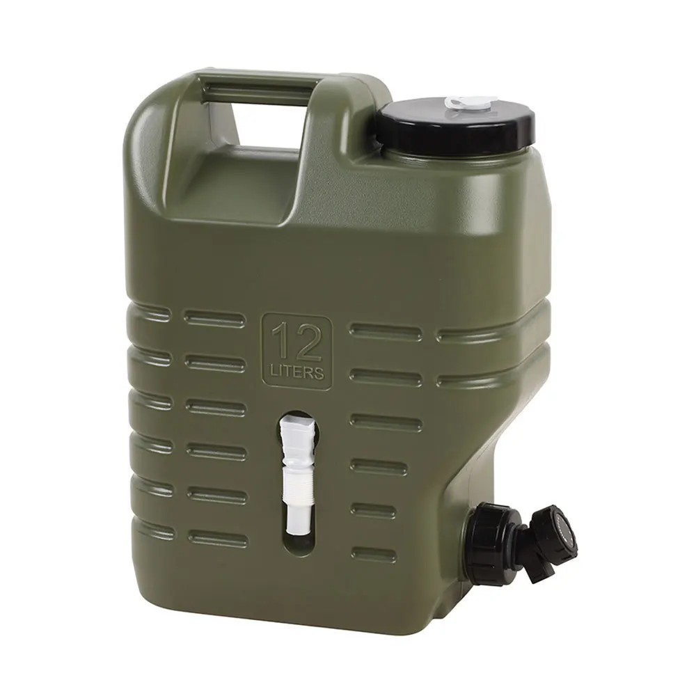 outdoor water storage 10L 12L 18L 20L PE water container with faucet for hiking picnic BBQ camping water storage jug