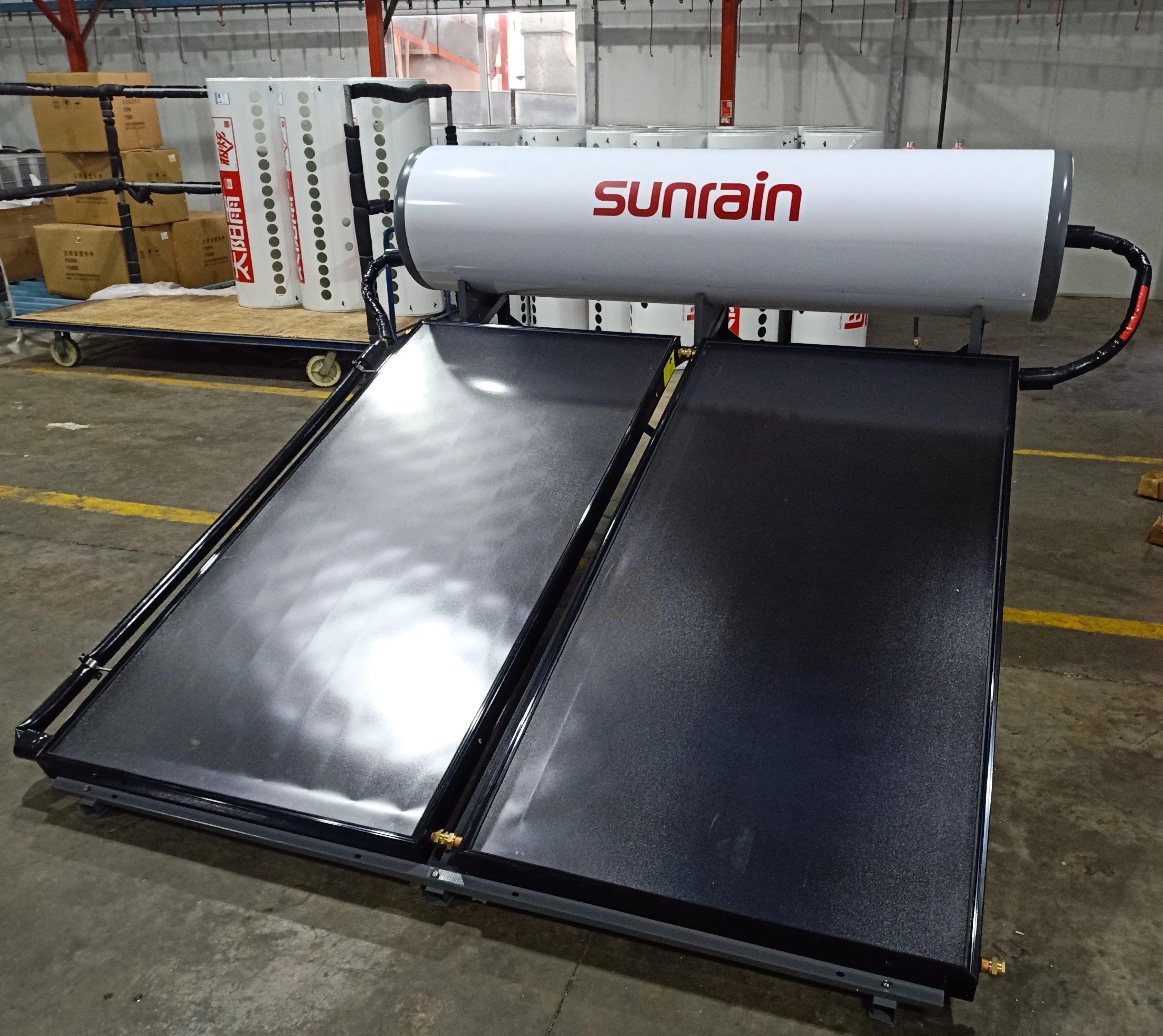 Sunrain 80L Stainless Steel Compact Low Pressure Solar Water Heater Calentador Solar Gravedad
