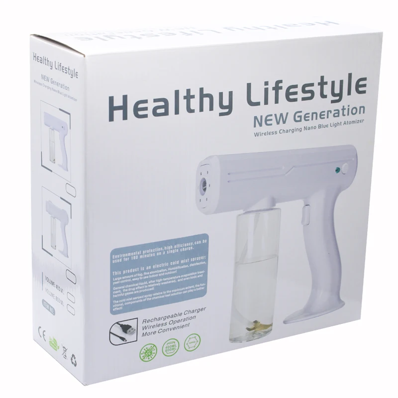 2021 Handheld Wireless Electric Nano Atomization Disinfection Machine Spray Gun for