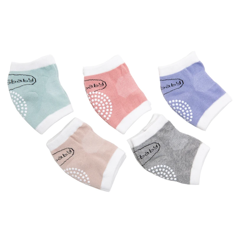 Wholesale cotton breathable anti slip knee pads protector for baby toddlers