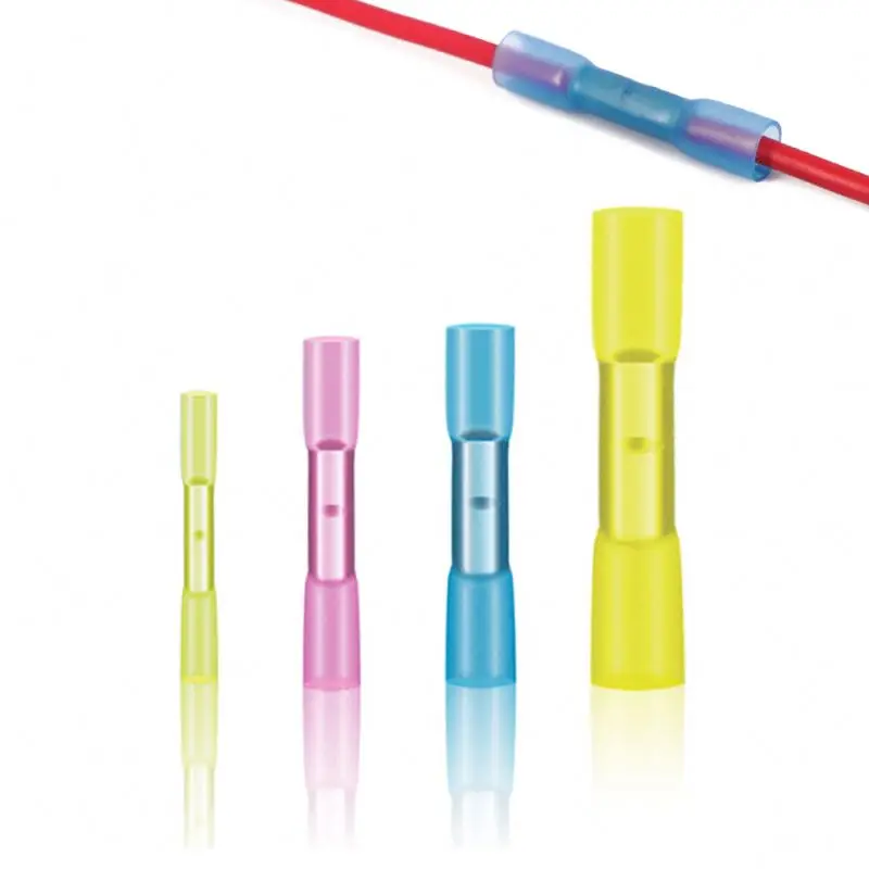 CNYY High quality heat shrink butt wire connector solder seal crimp butt splice terminal  with Various specifications