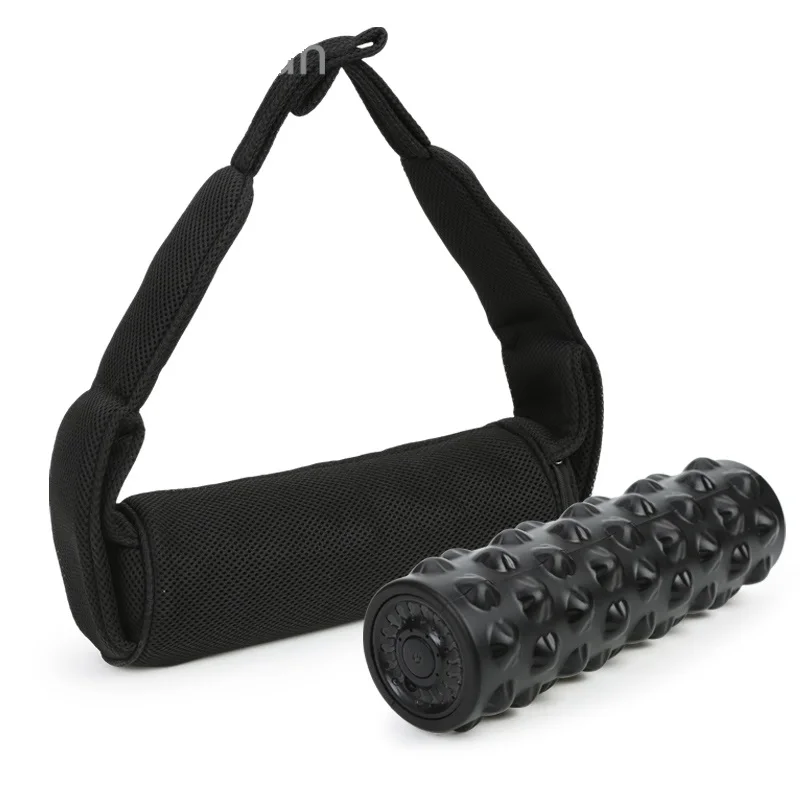 High Density Wireless Electric Foam Roller 4-Speed Vibrating Roller Massager for Fitness Yoga Pilates Training & Full Body Relax