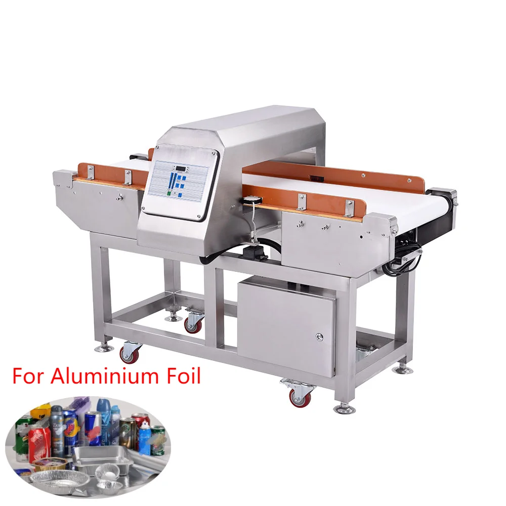 Factory Small Food Aluminium Foil Packaging Metal Detector Conveyor Metal Detector Machine For Sea Food Product Line
