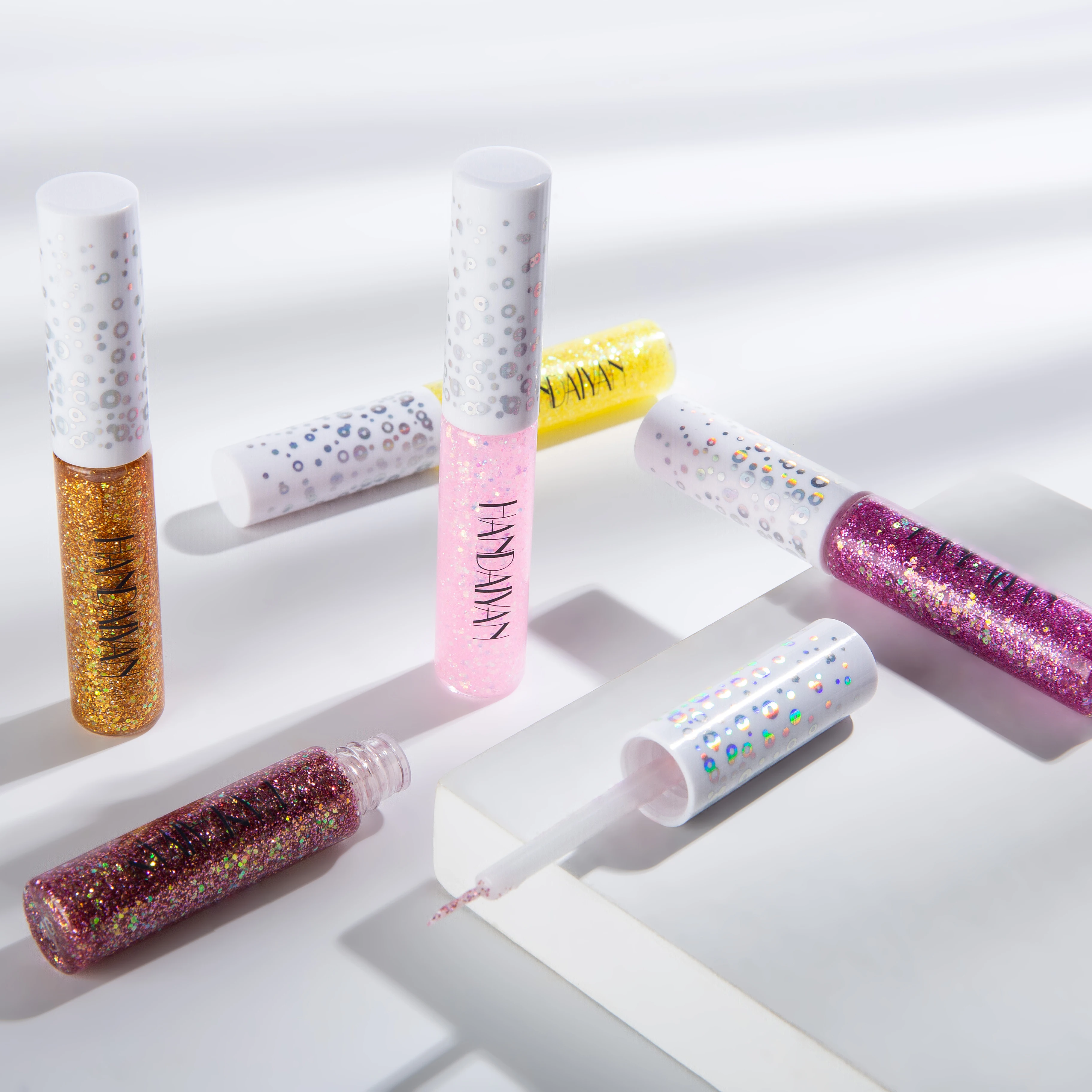 HANDAIYAN Wholesale Eyeliner 12 Colors Set Glitter Shimmer Eye Liner Make Up Waterproof Cosmetic