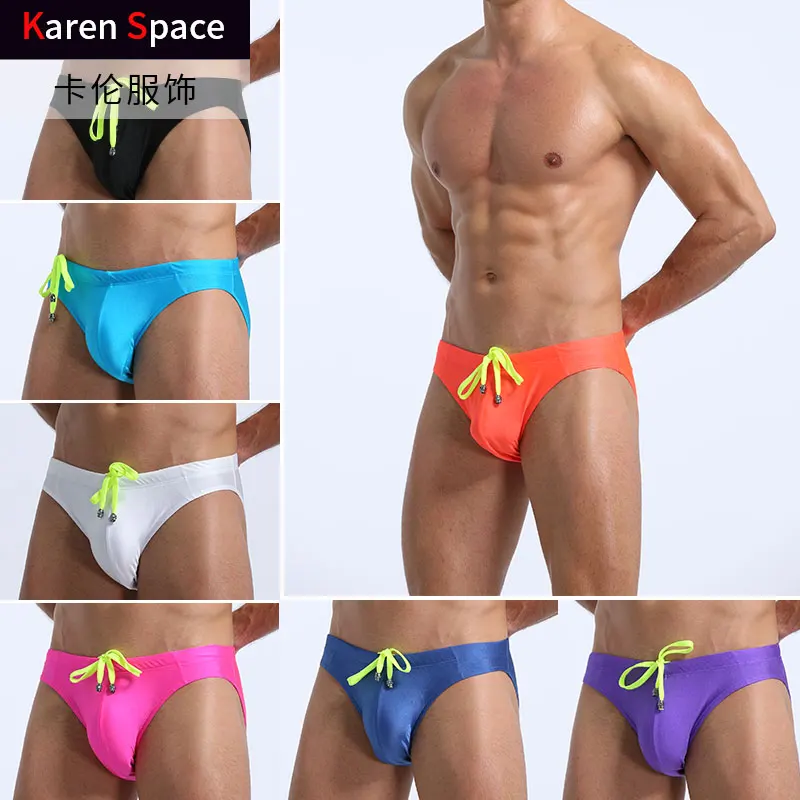 Custom logo  Mens Swim Brief Adult Waterproof Briefs competitive Wholesale Swimwear