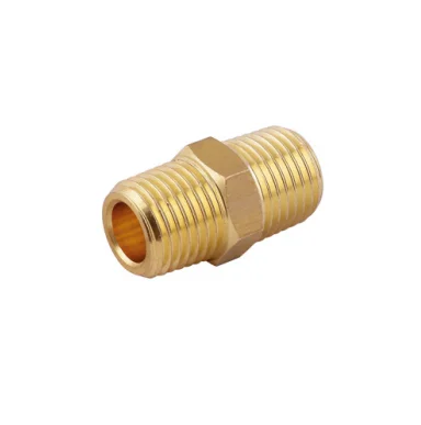 Brass 316L Food Grade Double Tapered Thread Adapter For Food & Beverage