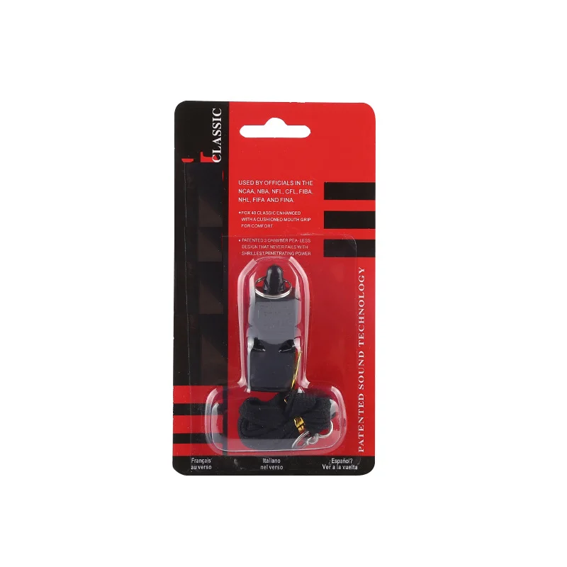 A no ball Referee Whistle Premium All Sports Whistle with Lanyard Rubber Mouth Piece Designed Best Coach referee plastic whistle