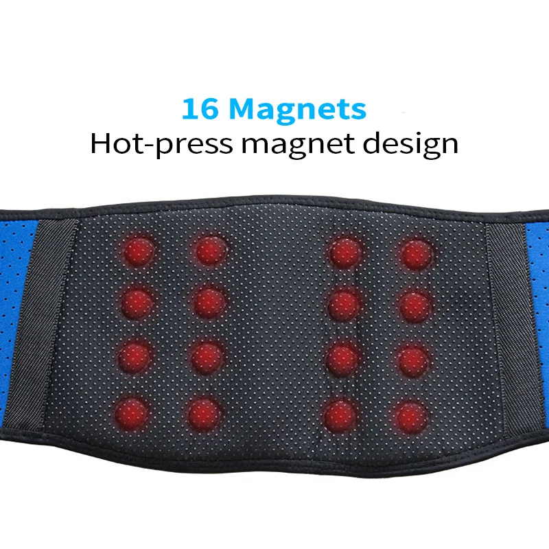 Nano Tourmaline Belt Waist Brace Magnetic Self Heating Low Back Support Belt For Back Pain, Warm Waist