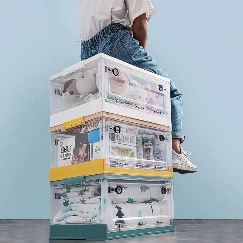 New Design Foldable Car Trunk Organizer Collapsible Storage Box Large Clear Plastic Multifunction Picnic Camping Plastic Bins