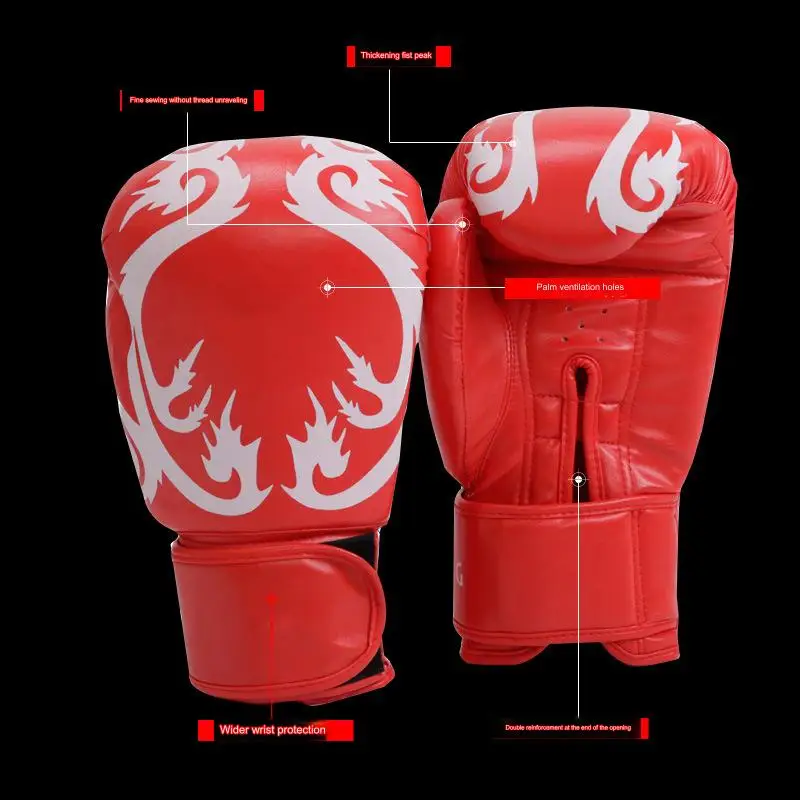 6/8/10/12/14oz Boxing Gloves Professional Adult Sanda Muay Thai Fighting Gloves Men and Women Training Sandbag Free Fight MMA