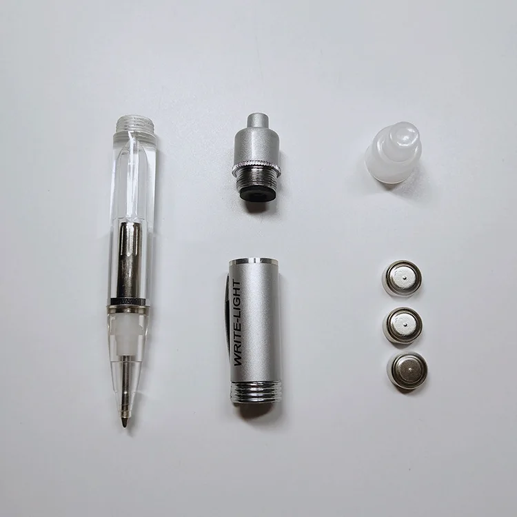 Custom Logo Promotional Gift Glowing Penlight LED Luminous Pen Light up Penlight for Night Writing