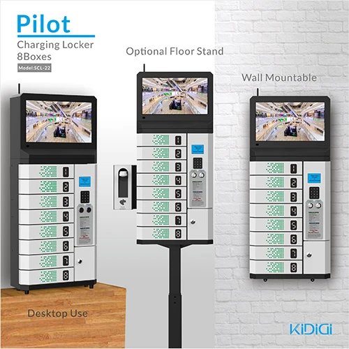  Pilot 8 Boxes Charging Locker sterilizer mobile charging locker machine