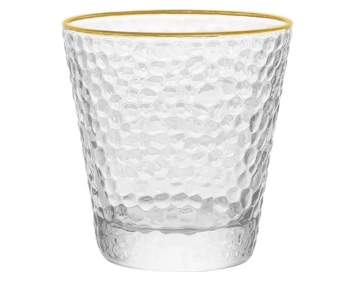 200ml transparent wholesale high quality glass drinking water 6pcs mug sets glassware