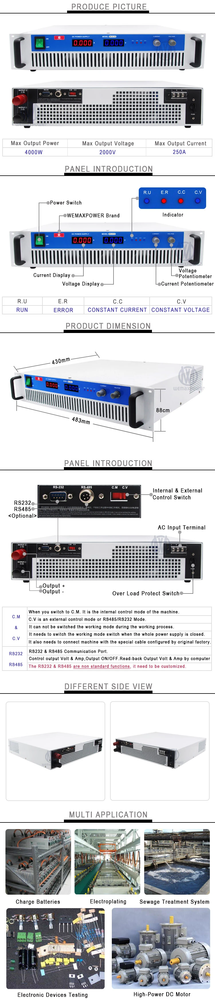 2U-Variable Power Supply 