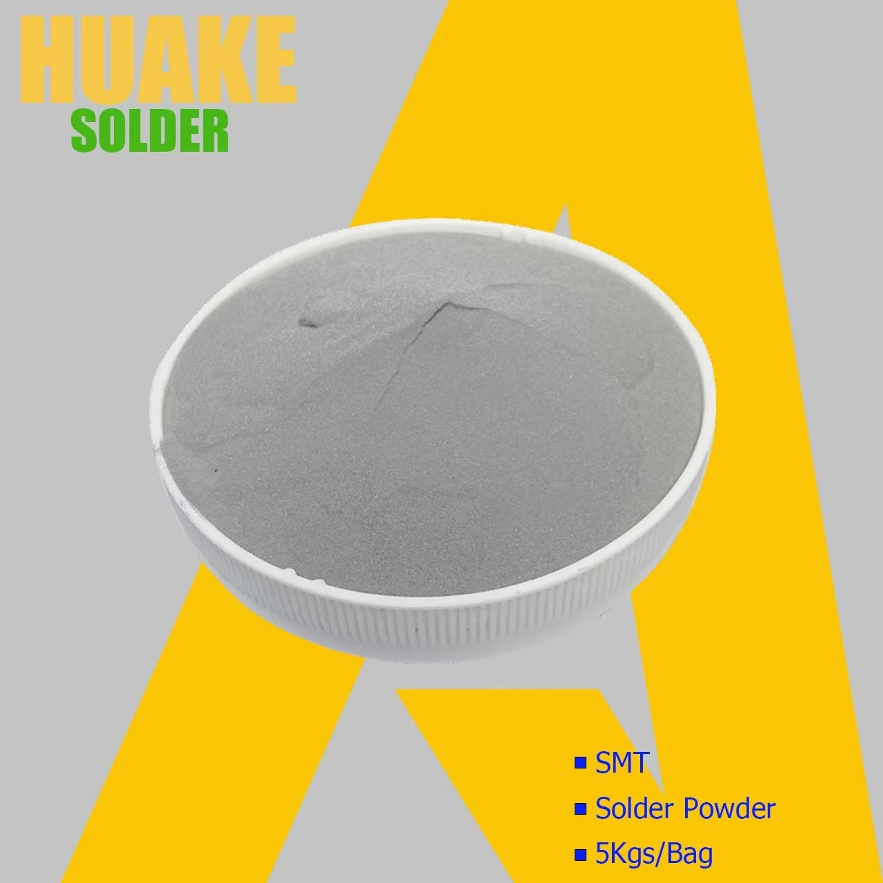 T5 SAC305 Solder Powder Sn96.5 Ag3 Cu0.5 HuaKe Factory Ultrafine Tin Powder Type 5 Assembly Powder For PCB/LED/SMD Solder Paste