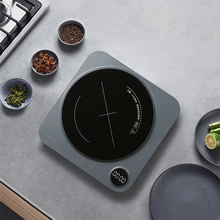  2100W Portable Home Kitchen Electric Applia Smart Child Lock Ultra-thin Design Single Burner Heating Induction